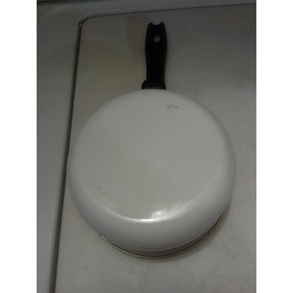 Vintage‎ Sunflower Pattern Enamelware Cookware Saucepan 6